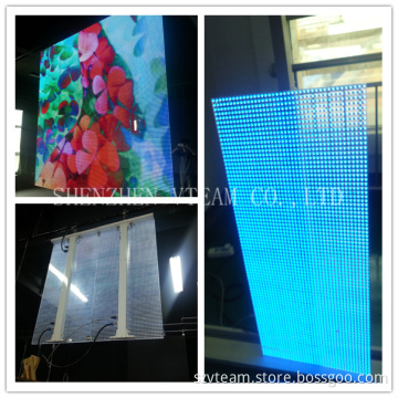 Outdoor High Transparency and Ultralight LED Glass Video Display Screen for Outdoor Advertising and TV Shows